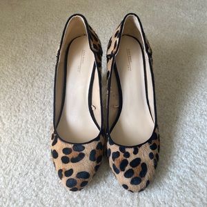 Zara jaguar pattern heels